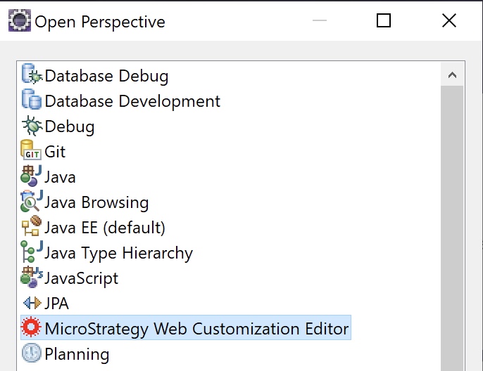 Instalar MicroStrategy Web Customization Editor en Eclipse