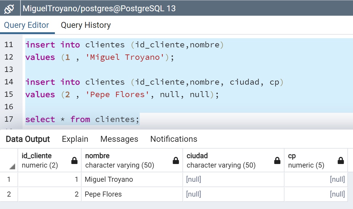 Significado del valor null en PostgreSQL