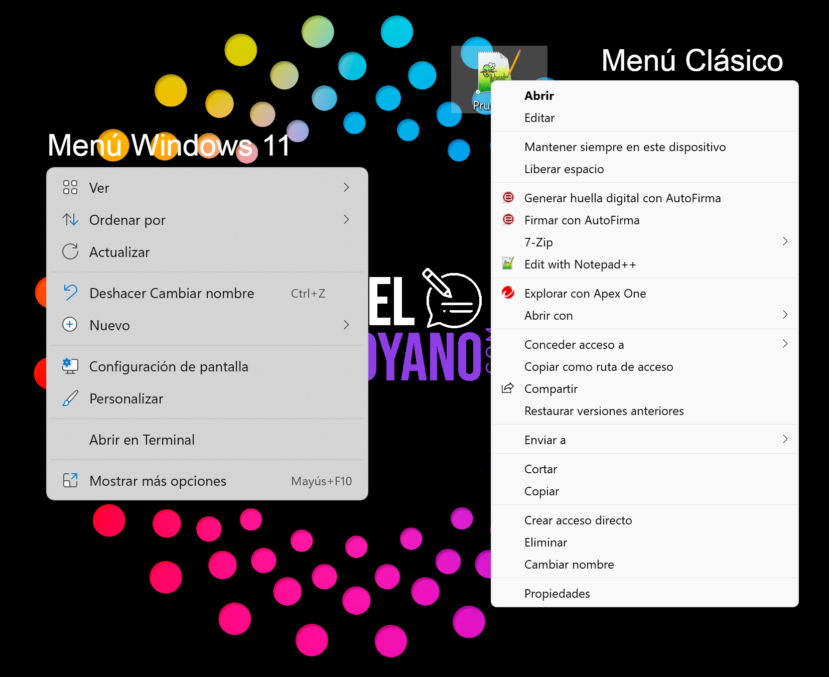 Usar el menú contextual clásico en Windows 11