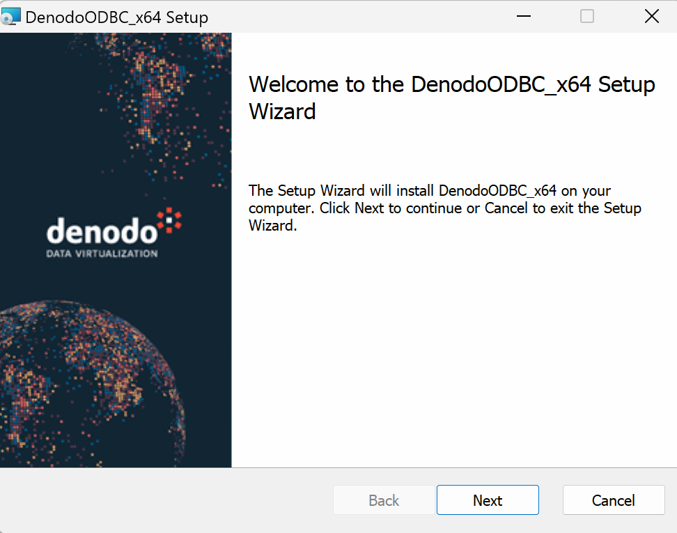 Instalar el driver ODBC de Denodo