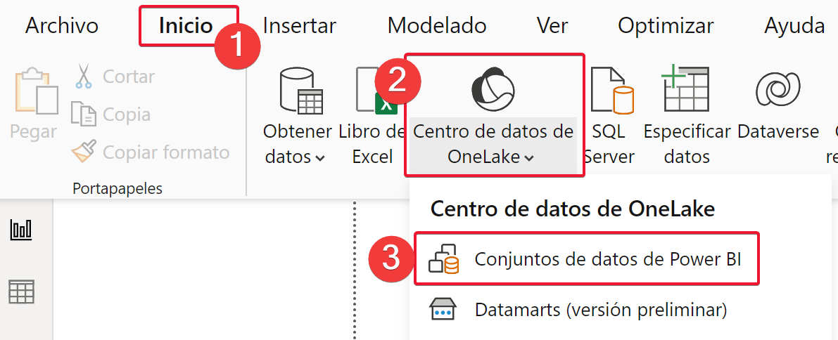 Crear un dataset con Direct Lake